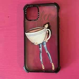 Casetify iPhone 11 coffee girl case